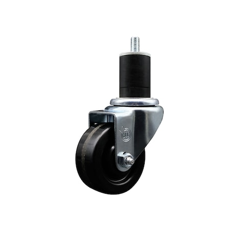 Service Caster 3'' SS Phenolic Wheel Swivel 1-3/4'' Expanding Stem Caster SCC-SSEX20S314-PHS-134